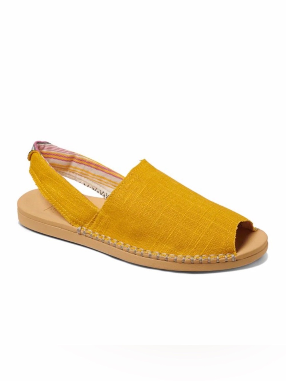 Reef Yellow Canvas Slip-On Sandal